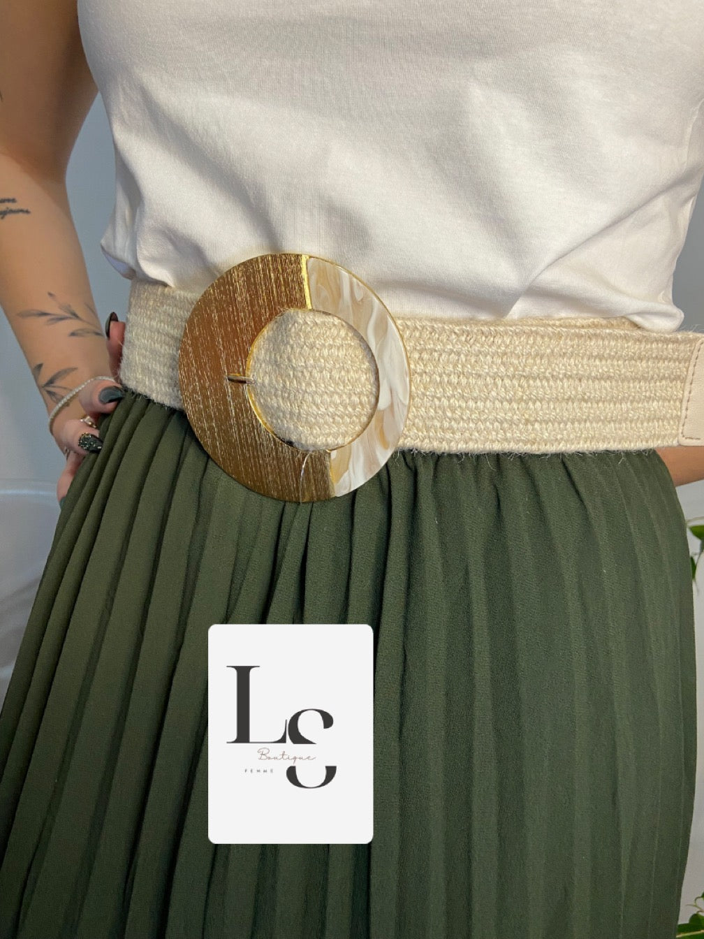 Ceinture en paille