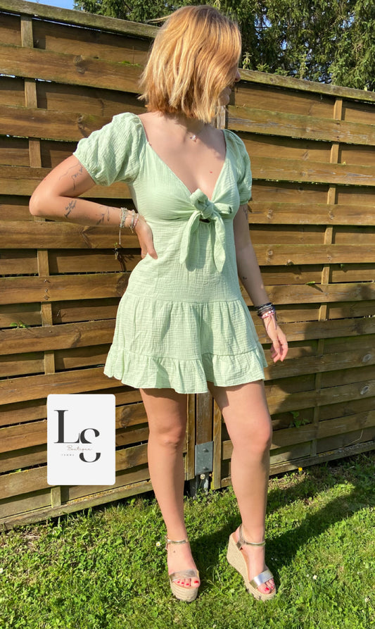 Robe Alyss vert d’eau